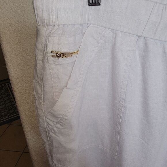 Zac & Rachel Nwt linen blend straight leg ankle pants size 3x - Picture 3 of 7
